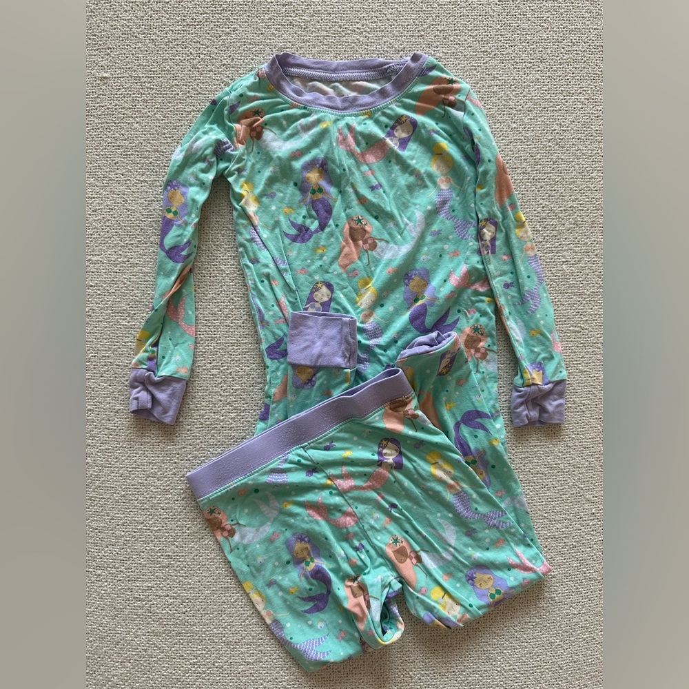 Little Sleepies Mermaid two piece pajamas 2T